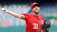 Max Scherzer pitching for the Washington Nationals